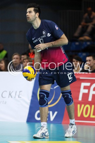  18.12.2013 RZESZOW POLAND <br />SIATKOWKA LIGA MISTRZOW MEN CEV VOLLEYBALL CHAMPIONS LEAGUE 2013 MATCH <br />ASSECO RESOVIA - PARIS VOLLEY <br />N/Z GORAN MARIC SYLWETKA <br /> 