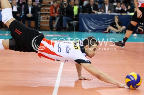  18.12.2013 RZESZOW POLAND <br />SIATKOWKA LIGA MISTRZOW MEN CEV VOLLEYBALL CHAMPIONS LEAGUE 2013 MATCH <br />ASSECO RESOVIA - PARIS VOLLEY <br />N/Z FABIAN DRZYZGA <br /> 