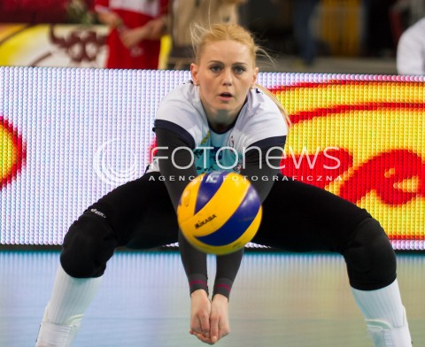  20.12.2013 LODZ SIATKOWKA ORLEN LIGA SEZON 2013/2014 VOLLEYBALL POLISH SEASON BEEF MASTER BUDOWLANI LODZ - PGNIG NAFTA PILA N/Z EWA CABAJEWSKA SYLWETKA   