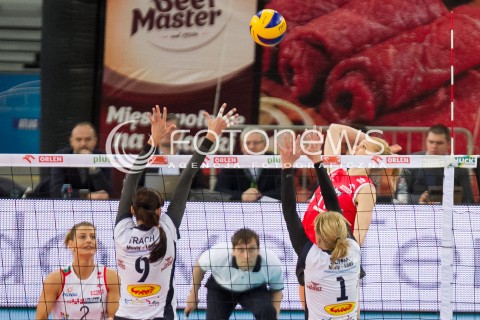 20.12.2013 LODZ SIATKOWKA ORLEN LIGA SEZON 2013/2014 VOLLEYBALL POLISH SEASON BEEF MASTER BUDOWLANI LODZ - PGNIG NAFTA PILA N/Z AGATA BABICZ   