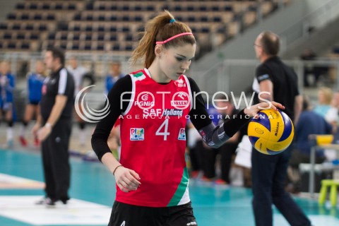  20.12.2013 LODZ SIATKOWKA ORLEN LIGA SEZON 2013/2014 VOLLEYBALL POLISH SEASON BEEF MASTER BUDOWLANI LODZ - PGNIG NAFTA PILA N/Z EMILIA KAJZER SYLWETKA   