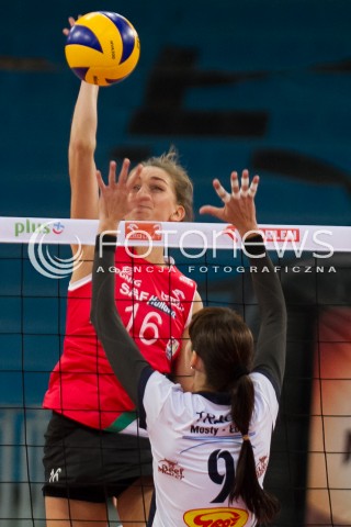  20.12.2013 LODZ SIATKOWKA ORLEN LIGA SEZON 2013/2014 VOLLEYBALL POLISH SEASON BEEF MASTER BUDOWLANI LODZ - PGNIG NAFTA PILA N/Z MAGDALENA HAWRYLA   