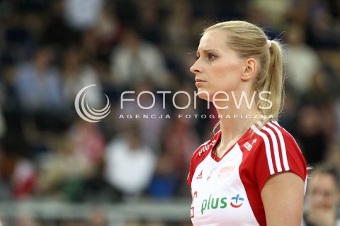  03.01.2014 LODZ ATLAS ARENA<br />SIATKOWKA KOBIET<br />KWALIFIKACJE DO MISTRZOSTW SWIATA 2014<br />2014 FIVB WORLD CHAMPIONSHIP - EUROPEAN QUALIFICATION WOMEN <br />MECZ POLSKA - SZWAJCARIA ( POLAND - SWITZERLAND )<br />N/Z ANNA WERBLINSKA SYLWETKA <br /> 