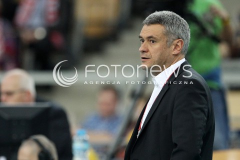  04.01.2014 LODZ ATLAS ARENA<br />SIATKOWKA KOBIET<br />KWALIFIKACJE DO MISTRZOSTW SWIATA 2014<br />2014 FIVB WORLD CHAMPIONSHIP - EUROPEAN QUALIFICATION WOMEN <br />MECZ BELGIA - SZWAJCARIA ( BELGIUM - SWITZERLAND )<br />N/Z GERT VANDE BROEK TRENER ( HEAD COACH ) SYLWETKA <br /> 