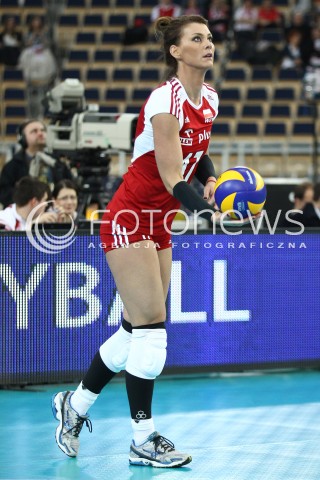  04.01.2014 LODZ ATLAS ARENA<br />SIATKOWKA KOBIET<br />KWALIFIKACJE DO MISTRZOSTW SWIATA 2014<br />2014 FIVB WORLD CHAMPIONSHIP - EUROPEAN QUALIFICATION WOMEN <br />MECZ POLSKA - HISZPANIA ( POLAND - SPAIN )<br />N/Z KATARZYNA SKOWRONSKA - DOLATA SYLWETKA <br /> 