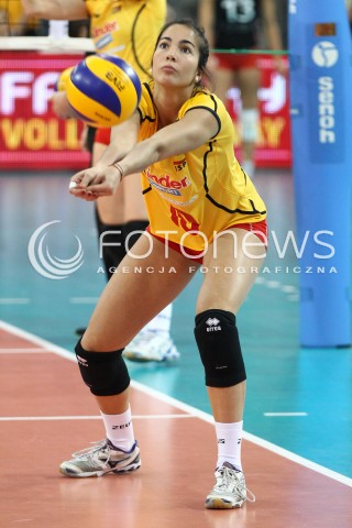  05.01.2014 LODZ ATLAS ARENA<br />SIATKOWKA KOBIET<br />KWALIFIKACJE DO MISTRZOSTW SWIATA 2014<br />2014 FIVB WORLD CHAMPIONSHIP - EUROPEAN QUALIFICATION WOMEN <br />MECZ SZWAJCARIA - HISZPANIA ( SWITZERLAND - SPAIN )<br />N/Z AMELIA PORTERO SYLWETKA <br /> 
