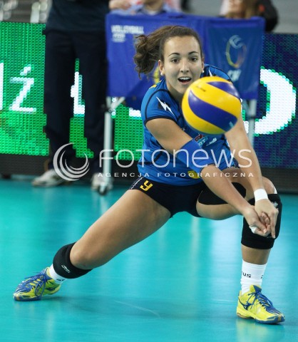  05.01.2014 LODZ ATLAS ARENA<br />SIATKOWKA KOBIET<br />KWALIFIKACJE DO MISTRZOSTW SWIATA 2014<br />2014 FIVB WORLD CHAMPIONSHIP - EUROPEAN QUALIFICATION WOMEN <br />MECZ SZWAJCARIA - HISZPANIA ( SWITZERLAND - SPAIN )<br />N/Z ISABEL GUERRA SYLWETKA <br /> 