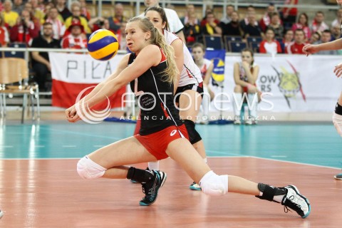  05.01.2014 LODZ ATLAS ARENA<br />SIATKOWKA KOBIET<br />KWALIFIKACJE DO MISTRZOSTW SWIATA 2014<br />2014 FIVB WORLD CHAMPIONSHIP - EUROPEAN QUALIFICATION WOMEN <br />MECZ SZWAJCARIA - HISZPANIA ( SWITZERLAND - SPAIN )<br />N/Z LAURA KUENZLER <br /> 