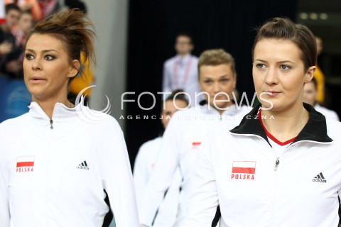  05.01.2014 LODZ ATLAS ARENA<br />SIATKOWKA KOBIET<br />KWALIFIKACJE DO MISTRZOSTW SWIATA 2014<br />2014 FIVB WORLD CHAMPIONSHIP - EUROPEAN QUALIFICATION WOMEN <br />MECZ POLSKA - BELGIA ( POLAND - BELGIUM )<br />N/Z KATARZYNA SKOWRONSKA - DOLATA IZABELA KOWALINSKA <br /> 