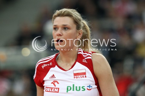  05.01.2014 LODZ ATLAS ARENA<br />SIATKOWKA KOBIET<br />KWALIFIKACJE DO MISTRZOSTW SWIATA 2014<br />2014 FIVB WORLD CHAMPIONSHIP - EUROPEAN QUALIFICATION WOMEN <br />MECZ POLSKA - BELGIA ( POLAND - BELGIUM )<br />N/Z MALGORZATA GLINKA - MOGENTALE SYLWETKA <br /> 