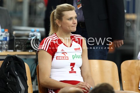  05.01.2014 LODZ ATLAS ARENA<br />SIATKOWKA KOBIET<br />KWALIFIKACJE DO MISTRZOSTW SWIATA 2014<br />2014 FIVB WORLD CHAMPIONSHIP - EUROPEAN QUALIFICATION WOMEN <br />MECZ POLSKA - BELGIA ( POLAND - BELGIUM )<br />N/Z MALGORZATA GLINKA - MOGENTALE SMUTEK PRZEGRANA PORAZKA EMOCJE<br /> 
