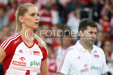  05.01.2014 LODZ ATLAS ARENA<br />SIATKOWKA KOBIET<br />KWALIFIKACJE DO MISTRZOSTW SWIATA 2014<br />2014 FIVB WORLD CHAMPIONSHIP - EUROPEAN QUALIFICATION WOMEN <br />MECZ POLSKA - BELGIA ( POLAND - BELGIUM )<br />N/Z ANNA WERBLINSKA <br /> 
