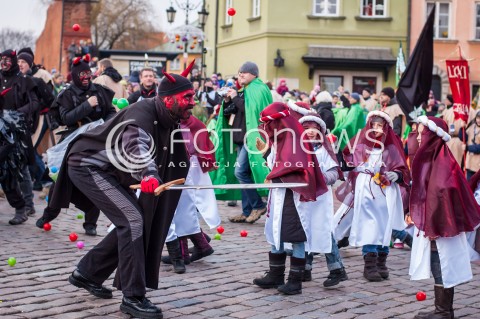  06.01.2014 WARSZAWA ORSZAK TRZECH KROLI W WARSZAWIE N/Z ORSZAK DZIECI DIABEL  