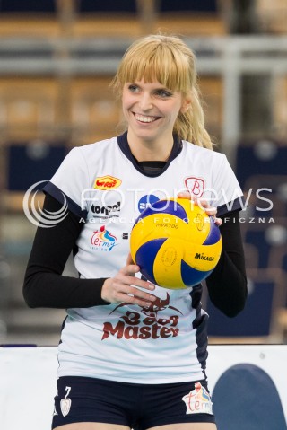  08.01.2014 LODZ SIATKOWKA ORLEN LIGA SEZON 2013/2014 VOLLEYBALL POLISH SEASON BEEF MASTER BUDOWLANI LODZ - KPS CHEMIK POLICE N/Z NATALIA NUSZEL SYLWETKA   