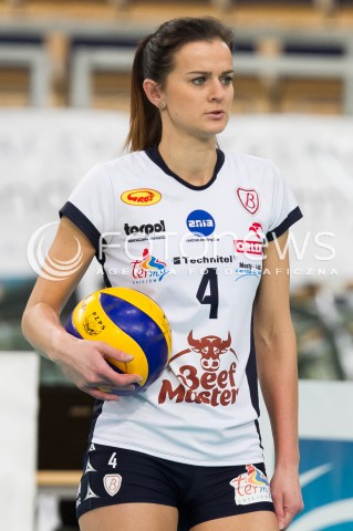  08.01.2014 LODZ SIATKOWKA ORLEN LIGA SEZON 2013/2014 VOLLEYBALL POLISH SEASON BEEF MASTER BUDOWLANI LODZ - KPS CHEMIK POLICE N/Z ANITA KWIATKOWSKA SYLWETKA  