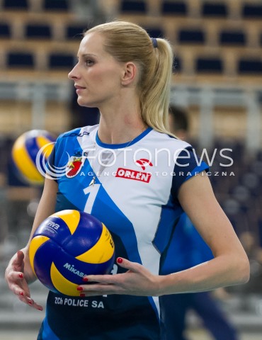  08.01.2014 LODZ SIATKOWKA ORLEN LIGA SEZON 2013/2014 VOLLEYBALL POLISH SEASON BEEF MASTER BUDOWLANI LODZ - KPS CHEMIK POLICE N/Z ANNA WERBLINSKA SYLWETKA  