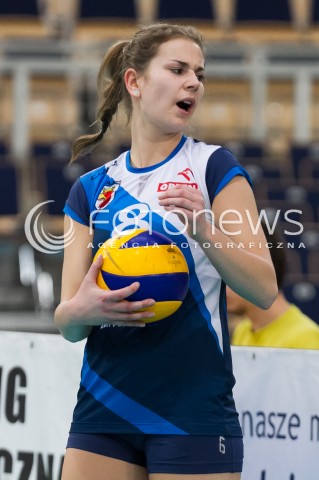  08.01.2014 LODZ SIATKOWKA ORLEN LIGA SEZON 2013/2014 VOLLEYBALL POLISH SEASON BEEF MASTER BUDOWLANI LODZ - KPS CHEMIK POLICE N/Z ALEKSANDRA KRZOS SYLWETKA  