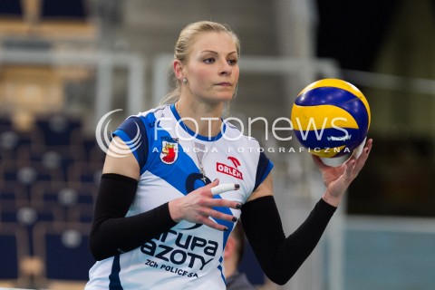  08.01.2014 LODZ SIATKOWKA ORLEN LIGA SEZON 2013/2014 VOLLEYBALL POLISH SEASON BEEF MASTER BUDOWLANI LODZ - KPS CHEMIK POLICE N/Z AGATA SAWICKA SYLWETKA  