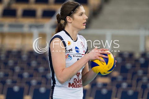  08.01.2014 LODZ SIATKOWKA ORLEN LIGA SEZON 2013/2014 VOLLEYBALL POLISH SEASON BEEF MASTER BUDOWLANI LODZ - KPS CHEMIK POLICE N/Z TABITHA LOVE SYLWETKA  