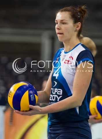  08.01.2014 LODZ SIATKOWKA ORLEN LIGA SEZON 2013/2014 VOLLEYBALL POLISH SEASON BEEF MASTER BUDOWLANI LODZ - KPS CHEMIK POLICE N/Z KATARZYNA MROZ SYLWETKA  