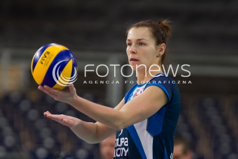  08.01.2014 LODZ SIATKOWKA ORLEN LIGA SEZON 2013/2014 VOLLEYBALL POLISH SEASON BEEF MASTER BUDOWLANI LODZ - KPS CHEMIK POLICE N/Z KATARZYNA MROZ SYLWETKA  