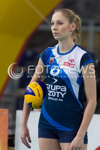  08.01.2014 LODZ SIATKOWKA ORLEN LIGA SEZON 2013/2014 VOLLEYBALL POLISH SEASON BEEF MASTER BUDOWLANI LODZ - KPS CHEMIK POLICE N/Z AGNIESZKA BEDNAREK-KASZA SYLWETKA  