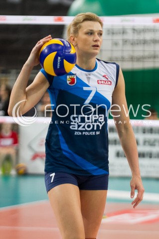  08.01.2014 LODZ SIATKOWKA ORLEN LIGA SEZON 2013/2014 VOLLEYBALL POLISH SEASON BEEF MASTER BUDOWLANI LODZ - KPS CHEMIK POLICE N/Z MALGORZATA GLINKA-MOGENTALE SYLWETKA   