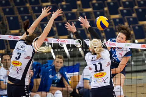  08.01.2014 LODZ SIATKOWKA ORLEN LIGA SEZON 2013/2014 VOLLEYBALL POLISH SEASON BEEF MASTER BUDOWLANI LODZ - KPS CHEMIK POLICE N/Z IZABELA KOWALINSKA  