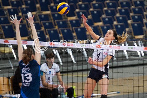  08.01.2014 LODZ SIATKOWKA ORLEN LIGA SEZON 2013/2014 VOLLEYBALL POLISH SEASON BEEF MASTER BUDOWLANI LODZ - KPS CHEMIK POLICE N/Z ANITA KWIATKOWSKA  