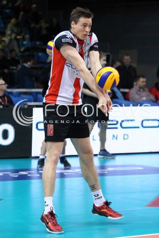  08.01.2014 RZESZOW <br />SIATKOWKA PLUS LIGA 2013/2014 MEN VOLLEYBALL POLAND POLISH PLUSLIGA LEAGUE SEASON 2013/2014 <br />MECZ ASSECO RESOVIA RZESZOW - JASTRZEBSKI WEGIEL <br />N/Z JOCHEN SCHOPS SYLWETKA <br /> 