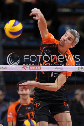  08.01.2014 RZESZOW <br />SIATKOWKA PLUS LIGA 2013/2014 MEN VOLLEYBALL POLAND POLISH PLUSLIGA LEAGUE SEASON 2013/2014 <br />MECZ ASSECO RESOVIA RZESZOW - JASTRZEBSKI WEGIEL <br />N/Z NIKOLAY PENCHEV PENCZEV ATAK<br /> 
