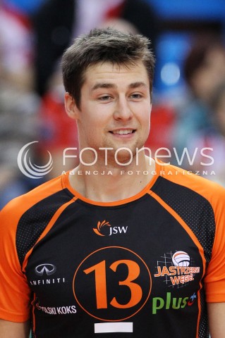  08.01.2014 RZESZOW <br />SIATKOWKA PLUS LIGA 2013/2014 MEN VOLLEYBALL POLAND POLISH PLUSLIGA LEAGUE SEASON 2013/2014 <br />MECZ ASSECO RESOVIA RZESZOW - JASTRZEBSKI WEGIEL <br />N/Z MICHAL KUBIAK GLOWKA PORTRET SYLWETKA<br /> 