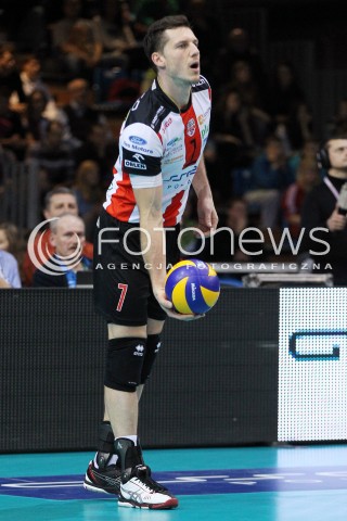  08.01.2014 RZESZOW <br />SIATKOWKA PLUS LIGA 2013/2014 MEN VOLLEYBALL POLAND POLISH PLUSLIGA LEAGUE SEASON 2013/2014 <br />MECZ ASSECO RESOVIA RZESZOW - JASTRZEBSKI WEGIEL <br />N/Z ALEH ACHREM OLIEG AKHREM SYLWETKA <br /> 