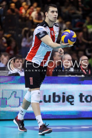  08.01.2014 RZESZOW <br />SIATKOWKA PLUS LIGA 2013/2014 MEN VOLLEYBALL POLAND POLISH PLUSLIGA LEAGUE SEASON 2013/2014 <br />MECZ ASSECO RESOVIA RZESZOW - JASTRZEBSKI WEGIEL <br />N/Z FABIAN DRZYZGA SYLWETKA <br /> 