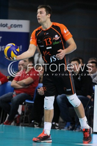  08.01.2014 RZESZOW <br />SIATKOWKA PLUS LIGA 2013/2014 MEN VOLLEYBALL POLAND POLISH PLUSLIGA LEAGUE SEASON 2013/2014 <br />MECZ ASSECO RESOVIA RZESZOW - JASTRZEBSKI WEGIEL <br />N/Z MICHAL KUBIAK SYLWETKA <br /> 