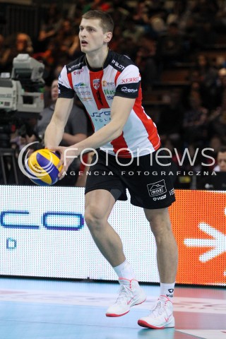  08.01.2014 RZESZOW <br />SIATKOWKA PLUS LIGA 2013/2014 MEN VOLLEYBALL POLAND POLISH PLUSLIGA LEAGUE SEASON 2013/2014 <br />MECZ ASSECO RESOVIA RZESZOW - JASTRZEBSKI WEGIEL <br />N/Z PIOTR NOWAKOWSKI SYLWETKA <br /> 
