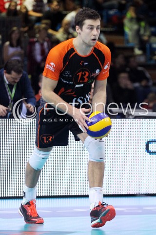  08.01.2014 RZESZOW <br />SIATKOWKA PLUS LIGA 2013/2014 MEN VOLLEYBALL POLAND POLISH PLUSLIGA LEAGUE SEASON 2013/2014 <br />MECZ ASSECO RESOVIA RZESZOW - JASTRZEBSKI WEGIEL <br />N/Z MICHAL KUBIAK SYLWETKA <br /> 