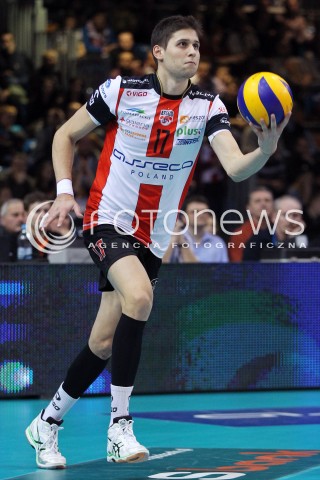  08.01.2014 RZESZOW <br />SIATKOWKA PLUS LIGA 2013/2014 MEN VOLLEYBALL POLAND POLISH PLUSLIGA LEAGUE SEASON 2013/2014 <br />MECZ ASSECO RESOVIA RZESZOW - JASTRZEBSKI WEGIEL <br />N/Z NIKOLAY PENCHEV PENCZEV SYLWETKA <br /> 