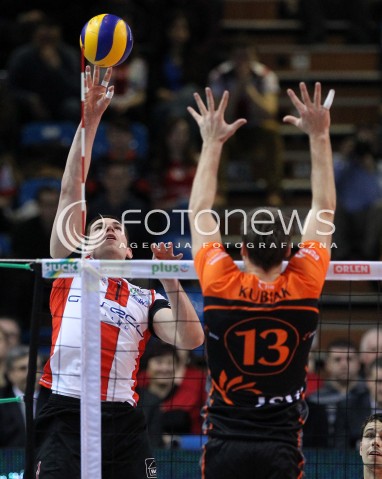  08.01.2014 RZESZOW <br />SIATKOWKA PLUS LIGA 2013/2014 MEN VOLLEYBALL POLAND POLISH PLUSLIGA LEAGUE SEASON 2013/2014 <br />MECZ ASSECO RESOVIA RZESZOW - JASTRZEBSKI WEGIEL <br />N/Z DAWID KONARSKI MICHAL KUBIAK <br /> 
