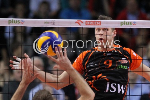  08.01.2014 RZESZOW <br />SIATKOWKA PLUS LIGA 2013/2014 MEN VOLLEYBALL POLAND POLISH PLUSLIGA LEAGUE SEASON 2013/2014 <br />MECZ ASSECO RESOVIA RZESZOW - JASTRZEBSKI WEGIEL <br />N/Z PATRYK CZARNOWSKI EMOCJE<br /> 