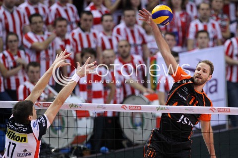  08.01.2014 RZESZOW <br />SIATKOWKA PLUS LIGA 2013/2014 MEN VOLLEYBALL POLAND POLISH PLUSLIGA LEAGUE SEASON 2013/2014 <br />MECZ ASSECO RESOVIA RZESZOW - JASTRZEBSKI WEGIEL <br />N/Z THOMAS JARMOC NIKOLAY PENCZEV PENCHEV <br /> 