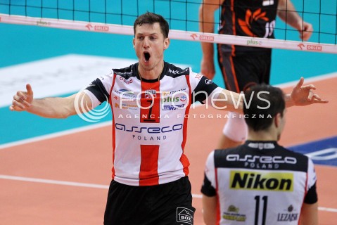  08.01.2014 RZESZOW <br />SIATKOWKA PLUS LIGA 2013/2014 MEN VOLLEYBALL POLAND POLISH PLUSLIGA LEAGUE SEASON 2013/2014 <br />MECZ ASSECO RESOVIA RZESZOW - JASTRZEBSKI WEGIEL <br />N/Z OLIEG ACHREM RADOSC EMOCJE <br /> 