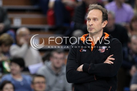  08.01.2014 RZESZOW <br />SIATKOWKA PLUS LIGA 2013/2014 MEN VOLLEYBALL POLAND POLISH PLUSLIGA LEAGUE SEASON 2013/2014 <br />MECZ ASSECO RESOVIA RZESZOW - JASTRZEBSKI WEGIEL <br />N/Z LORENZO BERNARDI TRENER ( HEAD COACH ) SYLWETKA <br /> 