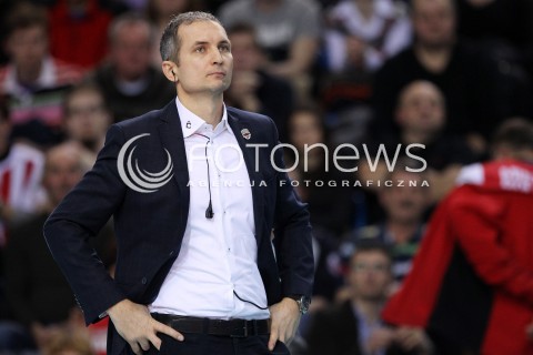  08.01.2014 RZESZOW <br />SIATKOWKA PLUS LIGA 2013/2014 MEN VOLLEYBALL POLAND POLISH PLUSLIGA LEAGUE SEASON 2013/2014 <br />MECZ ASSECO RESOVIA RZESZOW - JASTRZEBSKI WEGIEL <br />N/Z ANDRZEJ KOWAL TRENER ( HEAD COACH ) SYLWETKA <br /> 