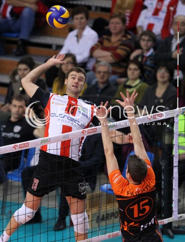  08.01.2014 RZESZOW <br />SIATKOWKA PLUS LIGA 2013/2014 MEN VOLLEYBALL POLAND POLISH PLUSLIGA LEAGUE SEASON 2013/2014 <br />MECZ ASSECO RESOVIA RZESZOW - JASTRZEBSKI WEGIEL <br />N/Z PETER VERES DMYTRO FILIPPOV <br /> 