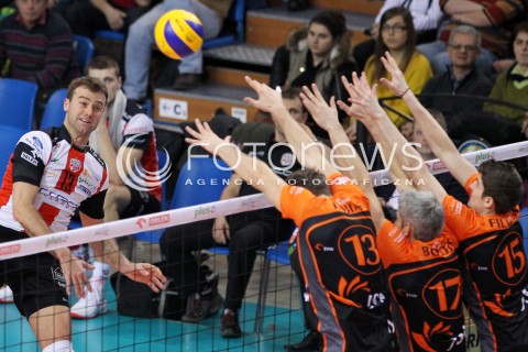  08.01.2014 RZESZOW <br />SIATKOWKA PLUS LIGA 2013/2014 MEN VOLLEYBALL POLAND POLISH PLUSLIGA LEAGUE SEASON 2013/2014 <br />MECZ ASSECO RESOVIA RZESZOW - JASTRZEBSKI WEGIEL <br />N/Z PETER VERES MICHAL KUBIAK ROB BONTJE DMYTRO FILIPPOV <br /> 
