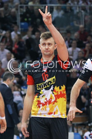  08.01.2014 RZESZOW <br />SIATKOWKA PLUS LIGA 2013/2014 MEN VOLLEYBALL POLAND POLISH PLUSLIGA LEAGUE SEASON 2013/2014 <br />MECZ ASSECO RESOVIA RZESZOW - JASTRZEBSKI WEGIEL <br />N/Z KRZYSZTOF IGNACZAK SYLWETKA <br /> 