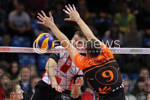  08.01.2014 RZESZOW <br />SIATKOWKA PLUS LIGA 2013/2014 MEN VOLLEYBALL POLAND POLISH PLUSLIGA LEAGUE SEASON 2013/2014 <br />MECZ ASSECO RESOVIA RZESZOW - JASTRZEBSKI WEGIEL <br />N/Z PETER VERES PATRYK CZARNOWSKI <br /> 