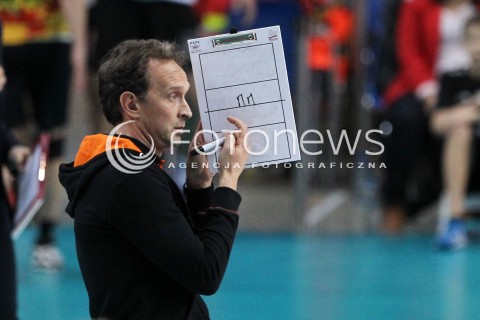  08.01.2014 RZESZOW <br />SIATKOWKA PLUS LIGA 2013/2014 MEN VOLLEYBALL POLAND POLISH PLUSLIGA LEAGUE SEASON 2013/2014 <br />MECZ ASSECO RESOVIA RZESZOW - JASTRZEBSKI WEGIEL <br />N/Z LORENZO BERNARDI TRENER ( HEAD COACH ) SYLWETKA <br /> 