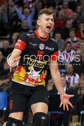  08.01.2014 RZESZOW <br />SIATKOWKA PLUS LIGA 2013/2014 MEN VOLLEYBALL POLAND POLISH PLUSLIGA LEAGUE SEASON 2013/2014 <br />MECZ ASSECO RESOVIA RZESZOW - JASTRZEBSKI WEGIEL <br />N/Z KRZYSZTOF IGNACZAK RADOSC EMOCJE SYLWETKA <br /> 